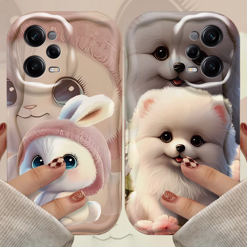 Силиконовый чехол для Xiaomi Redmi 12 12C 12R 11A 13C 10 10C 10X 9 Power 9A 9C 9T 8 K70E K70 K60 K50 Pro симпатичный