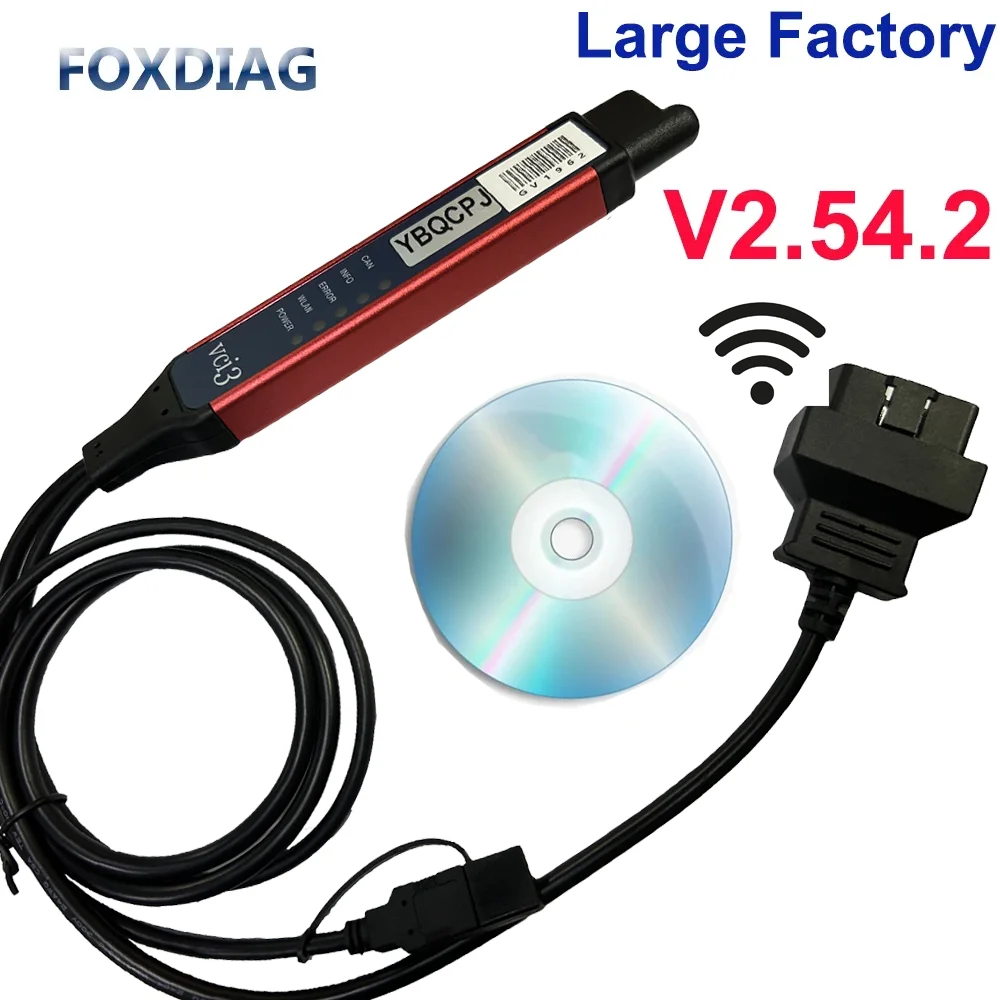 Беспроводной диагностический сканер V2.54.2 YBQCPJ, Wi-Fi для VCI 3 SDP3, сканер OBDII