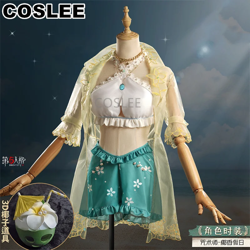 COSLEE Identity V Patricia Dorival Coconut Fragrance Праздничный Косплей Костюм Игровой Прекрасная