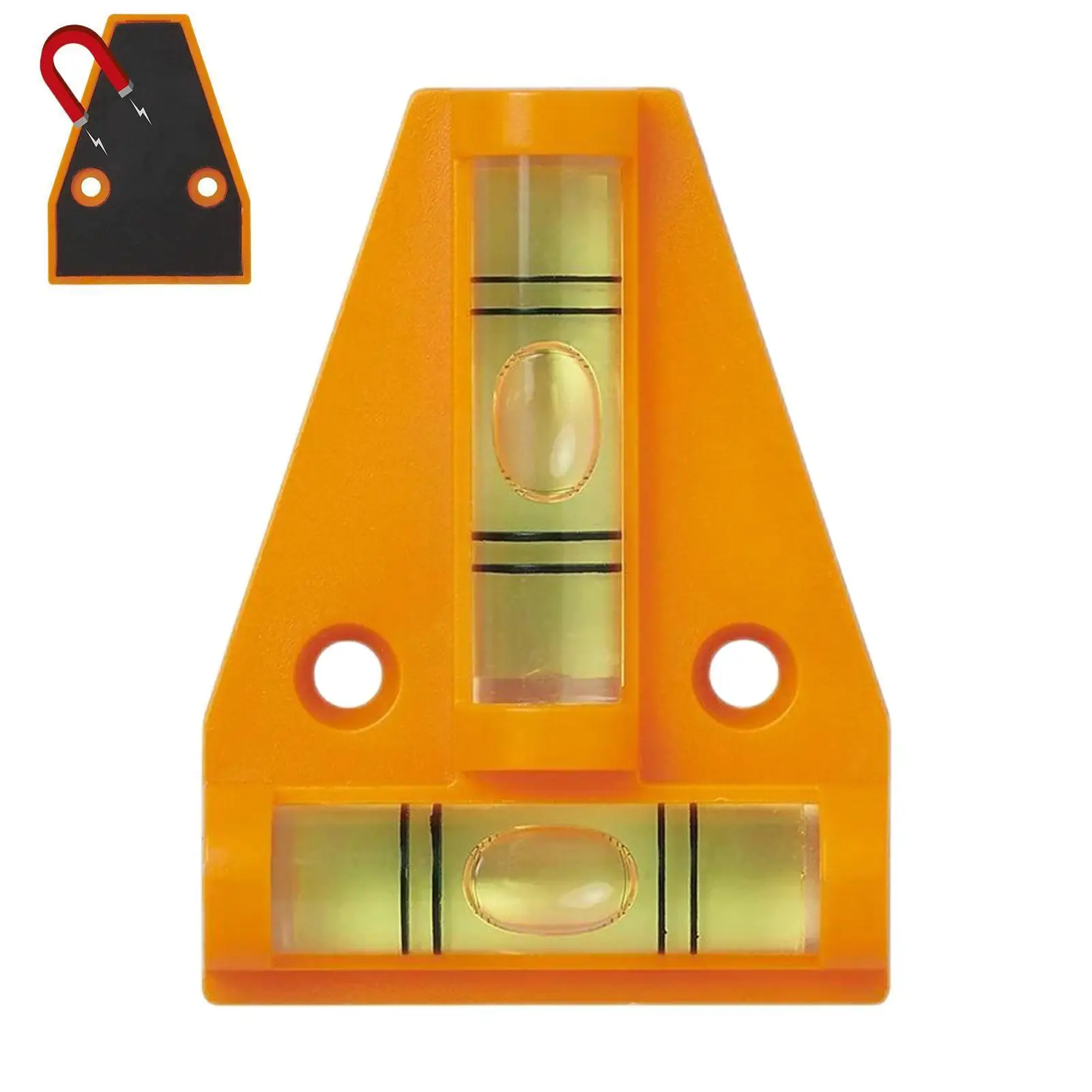 

Horizontal Plastic Mini T Type Spirit Level T-type Triangle Measuring Bullseye Level Kit Inclinometer Bubble Scope Level D7H8