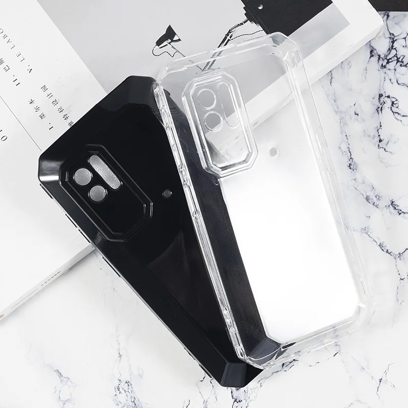 Для Ulefone Armor X11 Pro Мягкая силиконовая искусственная кожа для ULEFONT ArmorX11 X11Pro черная Прозрачная защитная задняя крышка