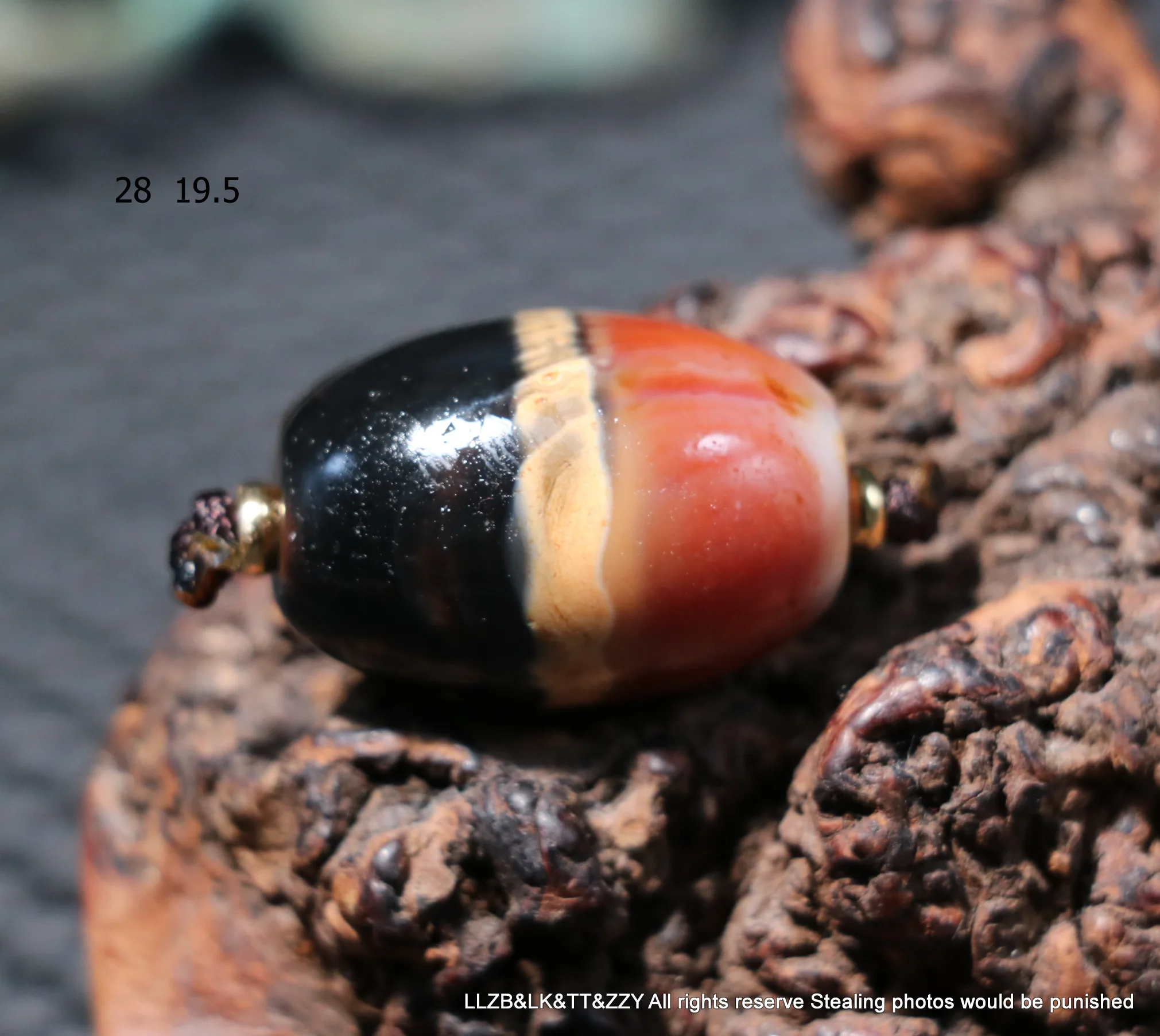 

Energy Tibetan old Agate 1 Stripe Healer Medicine West Asia Style dZi Bead Xxss LKbrother Sauces UPD0908A03