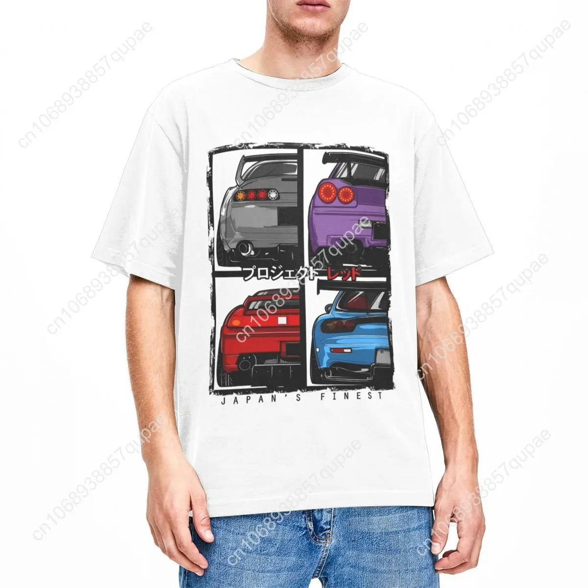 Фото JDM R34 NSX FD3S RX7 Skyline GTR для мужчин и женщин футболка GT-R спортивная автомобильная одежда футболка футболки из чистого хлопка подарочная одежда №2