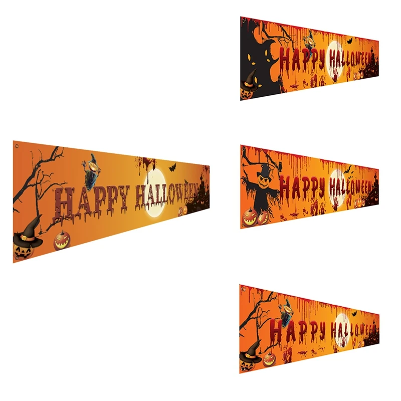

X 48 см новейший фон с принтом на Хэллоуин для вечерние висячий баннер Декор на Хэллоуин