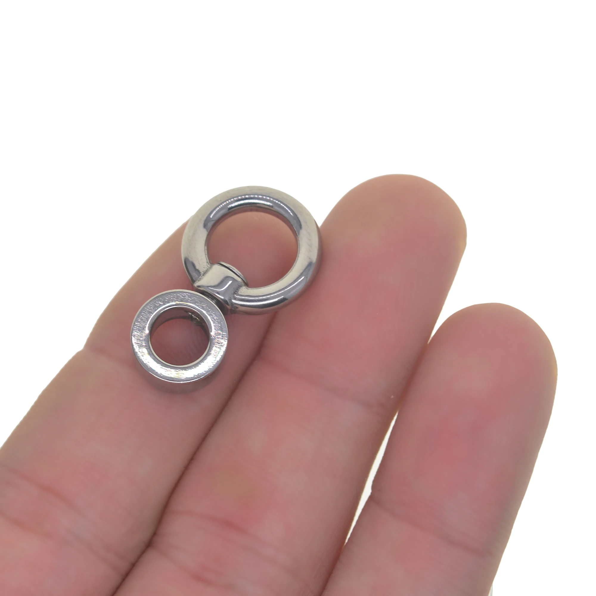 Зеркальный поворотный соединитель из нержавеющей стали 304 для брелка