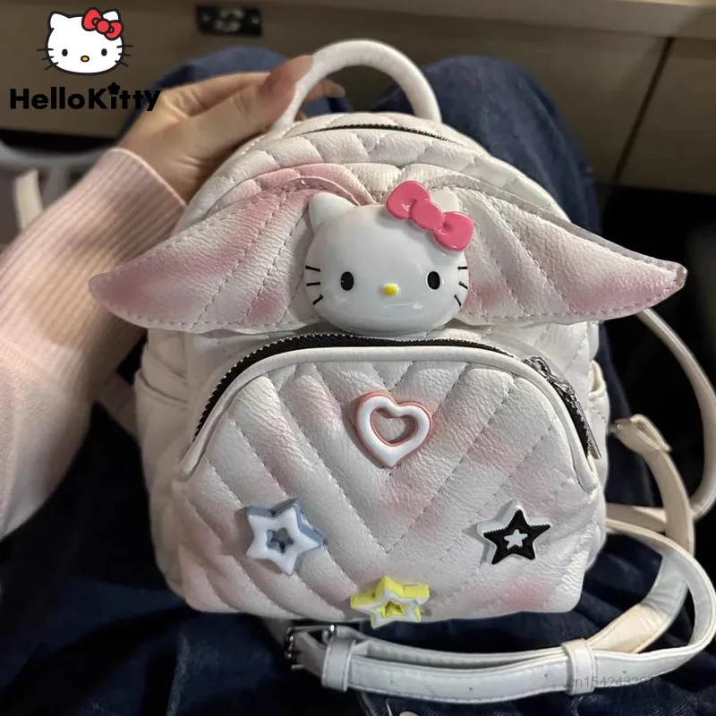 

Sanrio Hello Kitty Cute Bags Women Fashion Mini Backpacks New Luxury Handbags Y2k Girls Trend Tie Dyed Shoulder Bag Lolita Bag