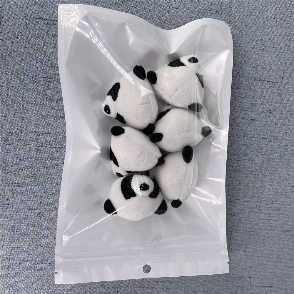 Мягкие игрушки панды 3 см 6 шт