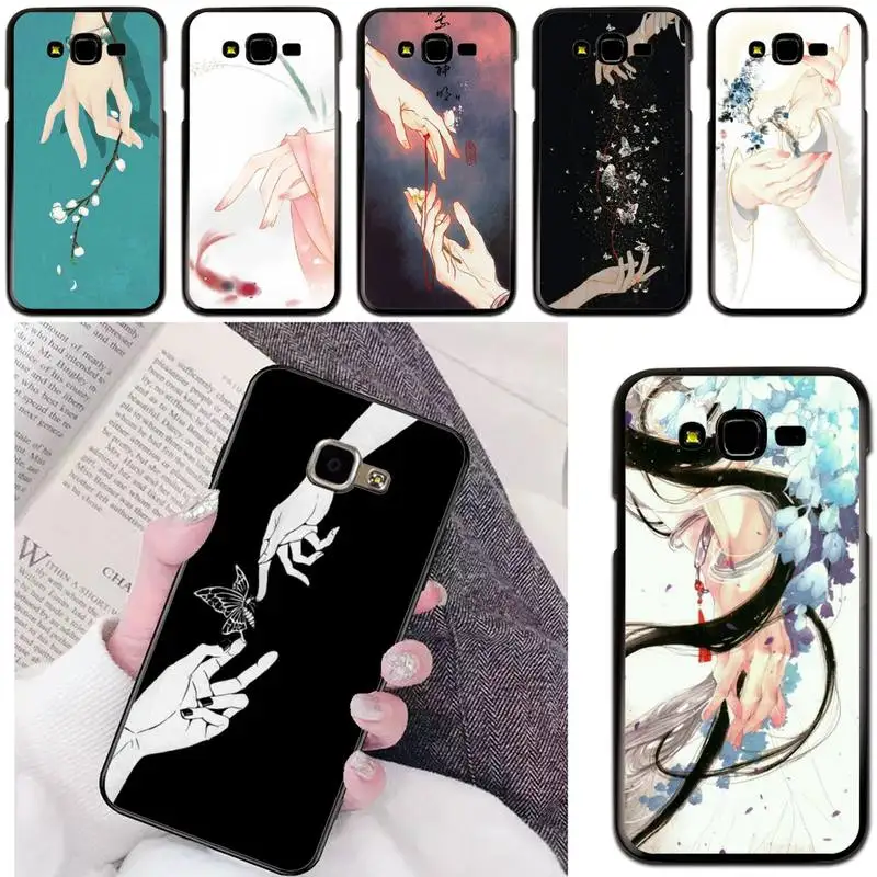 

Hands Of Pretty Manga Girl Phone Case For Samsung Galaxy A51 A50 A71 A21s A31 A41 A10 A20 A70 A30 A22 A02s A03S Cover Coque