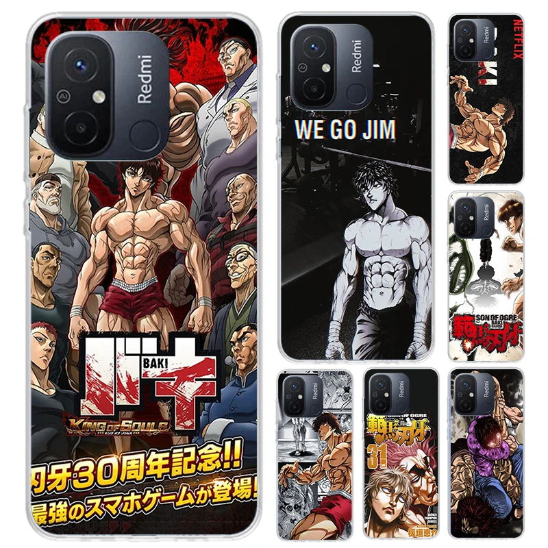 Оригинальный аниме чехол Baki the Grappler для телефона Xiaomi Redmi 12C 12 10C 10A 10X 10 9C 9A 9 9T 8A 8 7A 7 6A 6
