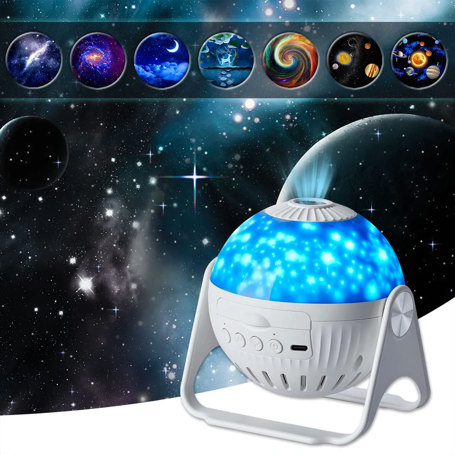 

LED Planetarium Galaxy Night Light Projector Christmas Starry Sky Projector Lamp For Bedroom Decor Home Kids Gift Nightlights