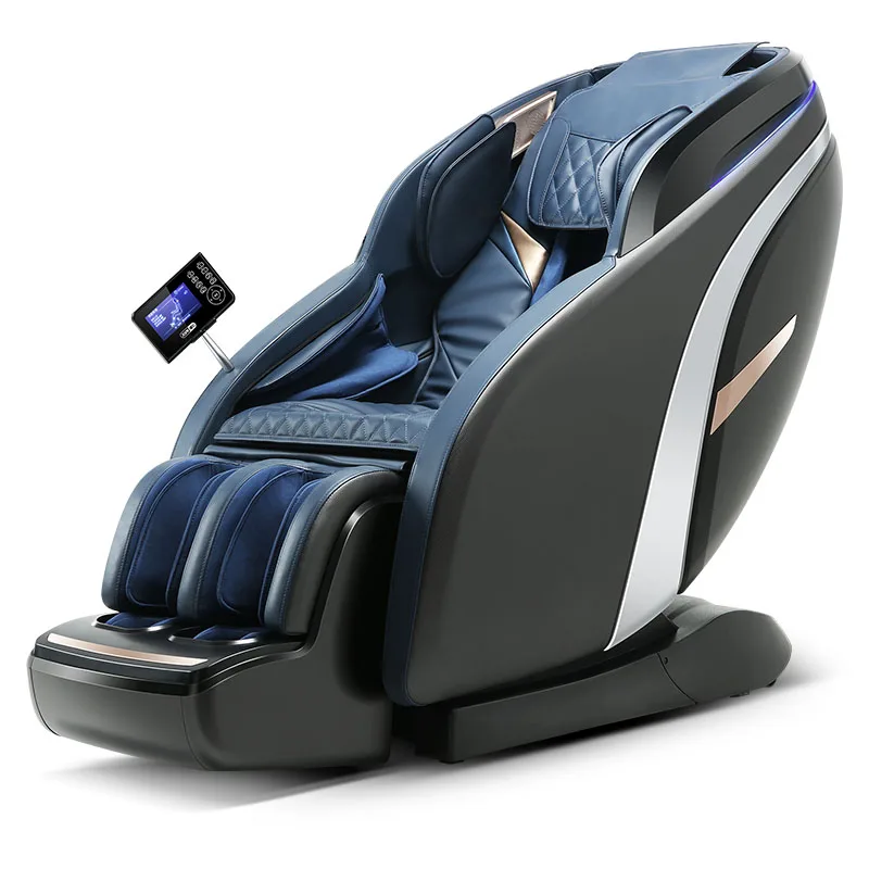 LCD Remote Control Luxury 4D Foot Spa Factory Price Kneading Heating Blue-Tooth Full Body Massage Chair