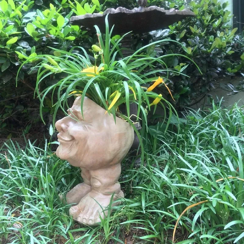 

Papa the Face Humorous Statue Planter Pot