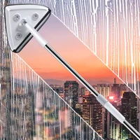 glass wiper telescopic rod windows cleaning brush window cleaner professional household window cleaning tool