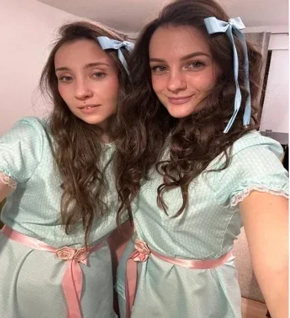 Сияющее платье Лизы Луизы Burns Grady Twins синее на Хэллоуин с пышными рукавами наряды