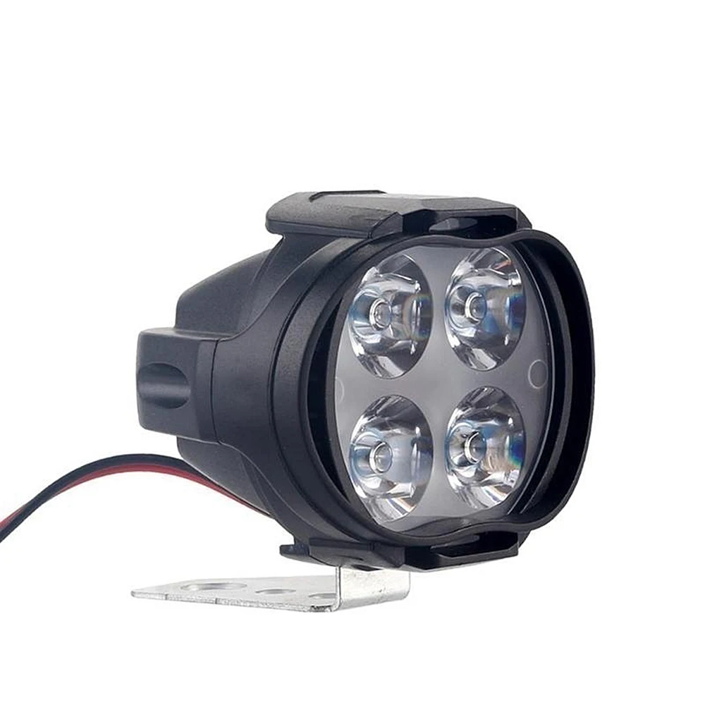 1-5 sztuk 4LED 12W reflektory motocyklowe białe super jasne działające przednie światło LED skutery reflektor motocyklowy lampy przeciwmgielne