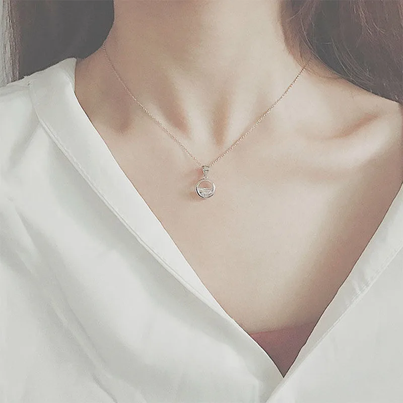 

Women Necklace Student Korean Version Simple and Cute Personalized New Girl Heart Jewelry Collar Chain
