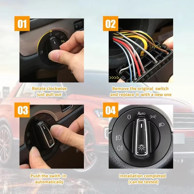 Фара для Volkswagen VW Golf Mk5 Estate 2007 2008 2009 автоматический переключатель Rabbit GTI Jetta SportWagen