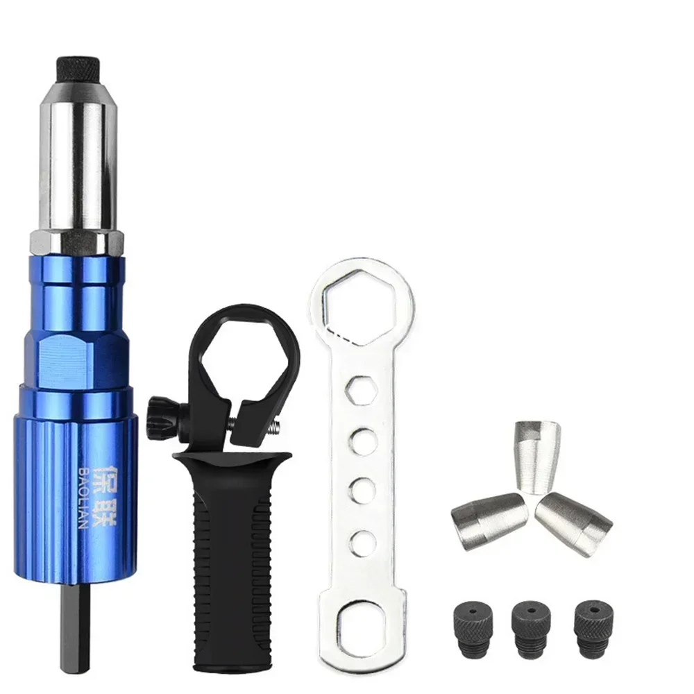 

Новый электрический заклепочный пистолет, беспроводной клепальный инструмент, 2,4 мм-4,8 мм, пистолет для заклепок, адаптер для дрели, вставка, гайка, тянущий инструмент для заклепок, быстро тянущий