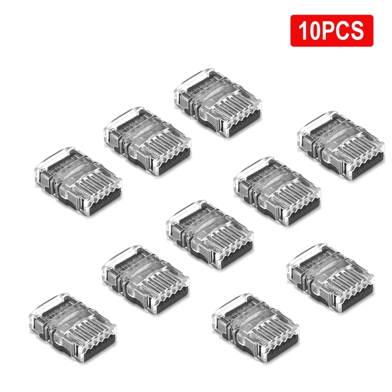5-100pcs LED Strip Connector 2/3/4/5/6pin Electric Extension Wire Connector For 5050 RGB LED Strip Lights To Wire Connection Use