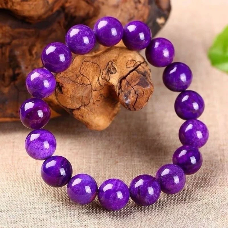 

Удобный браслет из натурального Королевского фиолетового шара с одной петлей простой и универсальный браслет