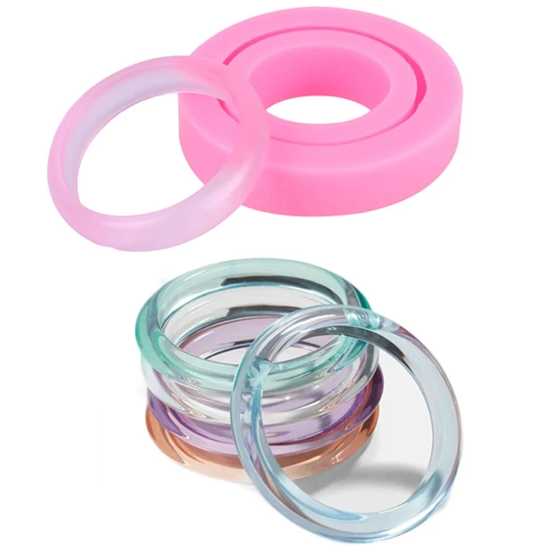

Silicone Bracelet Mold Resin Casting Molds Round Jewelry Mold Bangle Bracelets Mold for Jewelry Making DIY Crafts Supplies