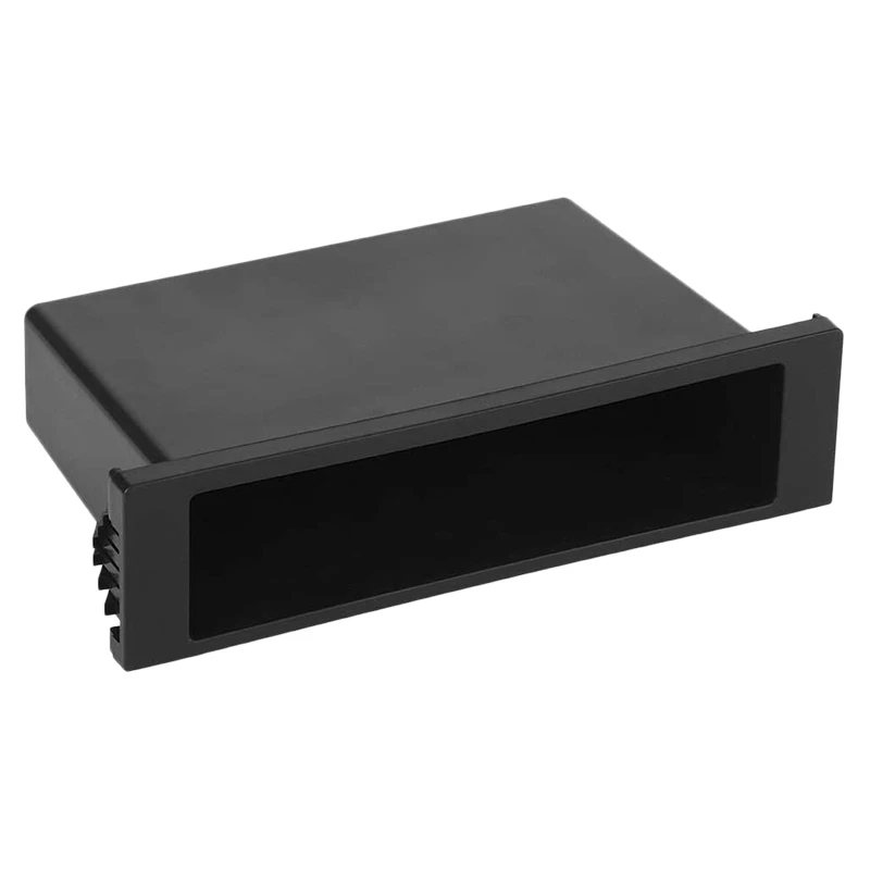 Universal Car Double 1 Din Dash Cup Holder Storage Box Plastic for Stereo Radio |
