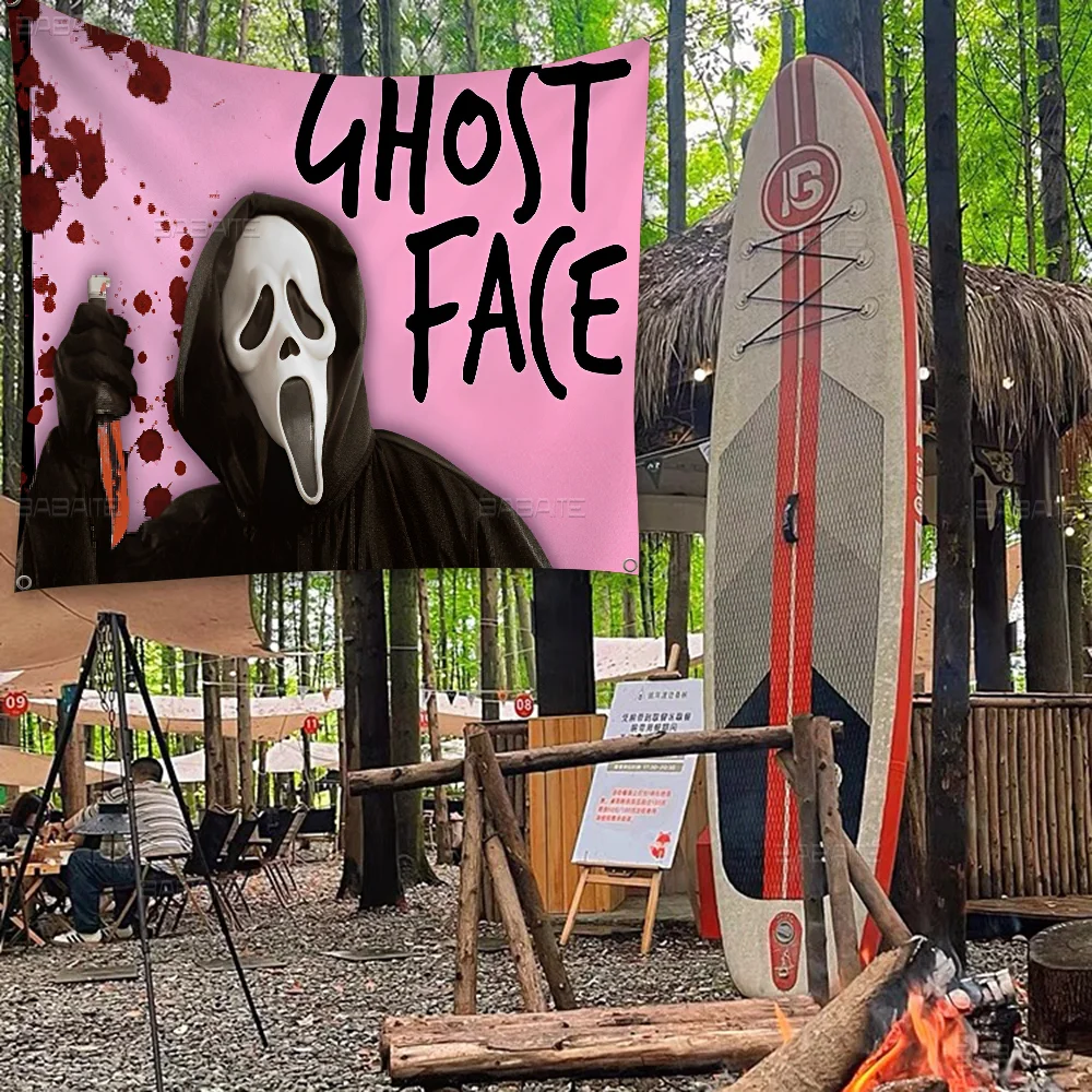 G-Ghostface H-ужас S-Крик искусство аниме Таблица флагов для гостиной дома и общежития