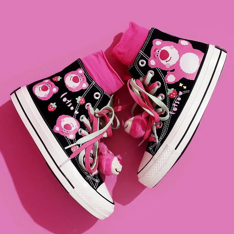 High Top Canvas Girl Women Shoes Students Gift Cute Cosplay 