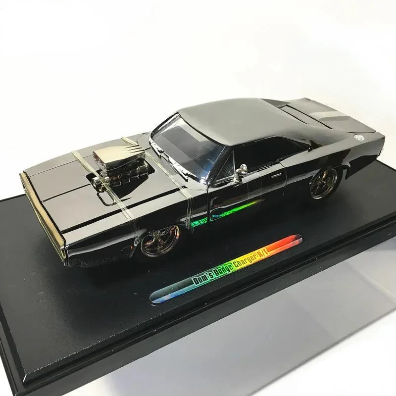 

Jada 1:24 Electroplating Fast & Furious Dom’s Dodge Charger R/T Alloy Model Car Chrome plating Limited edition Collection J77