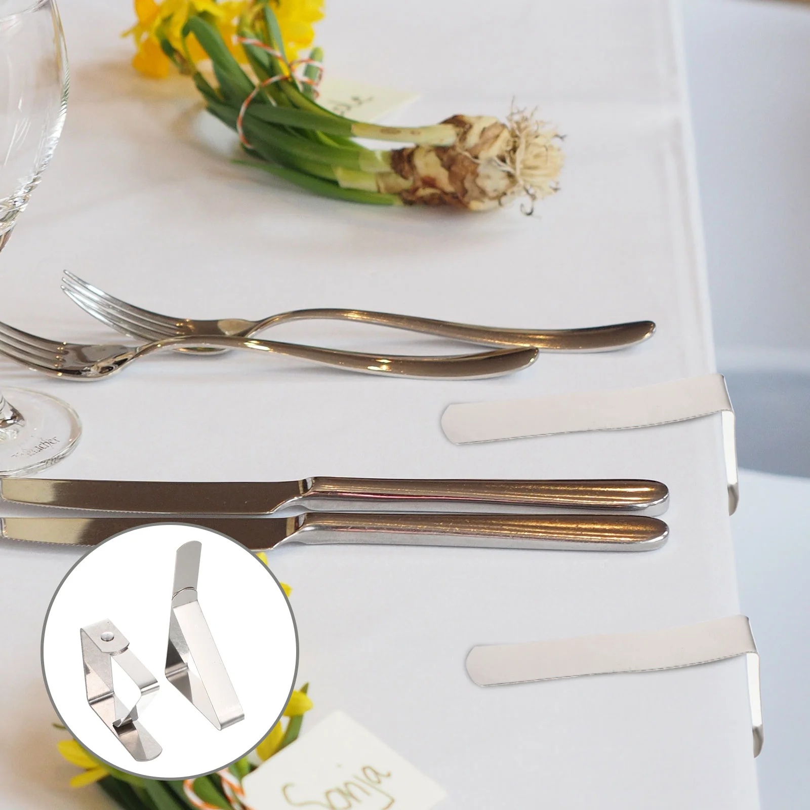 

Table Clips Tablecloth Picnic Cloth Cover Holders Clip Clamps Outdoor Skirtclamp Holder Steel Stainless Patio Metal Weights