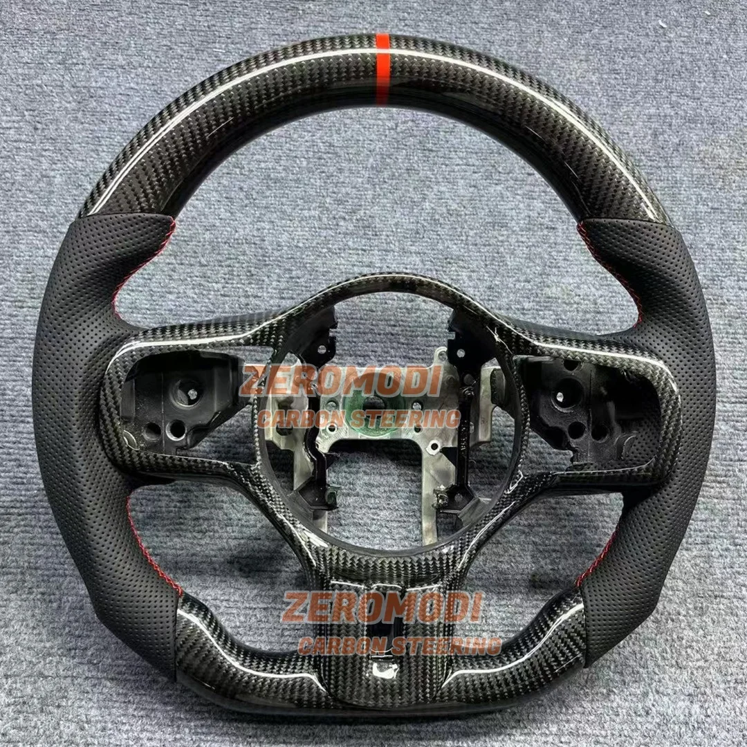 

Индивидуальный руль из 100% углеродного волокна с кожей для Mitsubishi Evolution X EVO 9 EVO 10