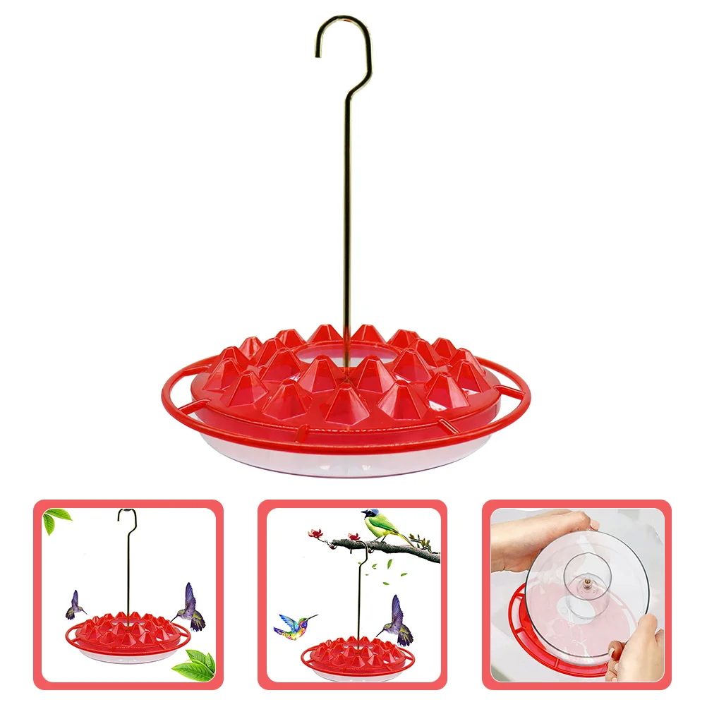 

Feeder Bird Hummingbird Hanging Humming Water Feeders Birds Feeding Window Bowl Wild Outdoor Outside Leak Proofs Saucer Newest