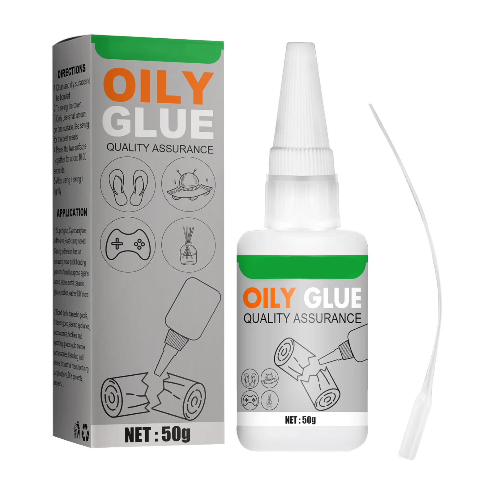 

Welding High-Strength Oily Glue Super Glue 50g Multifunctional Glue Strong Ceramic Tile Glass Wood Metal Repair Glue