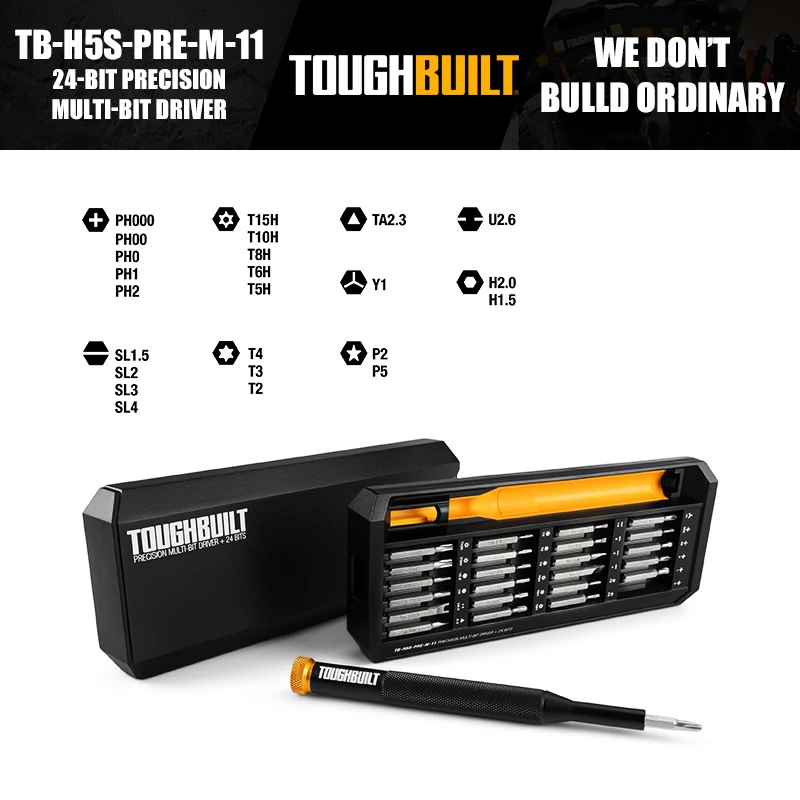 

ToughBuilt TB-H5S-PRE-M-11 24-битный прецизионный драйвер
