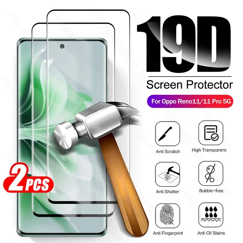 Изогнутое закаленное стекло для защиты экрана 2 шт.