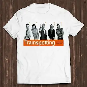 Фото Футболка Trainspotting, культовая футболка 90-х годов из фильма в стиле ретро, крутая подарочная футболка C245 №3
