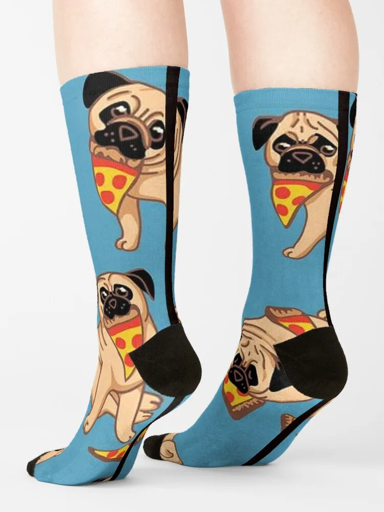 Мужские зимние спортивные чулки с рисунком мопса собаки щенка смешные милые
