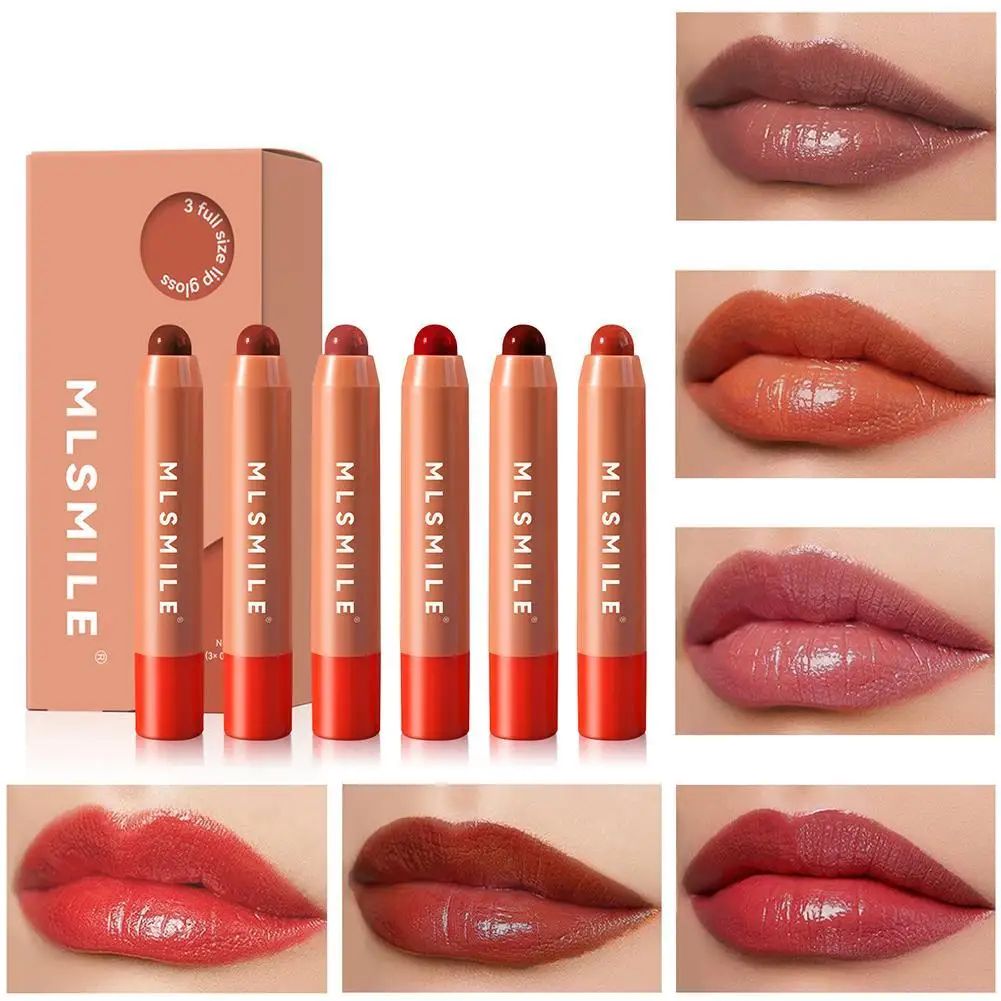 

3Colors/Set Matte Lipstick Pen Long Lasting Waterproof Sexy Lip Balm Lip Tint Lip Pencil Makeup Cosmetics For Women