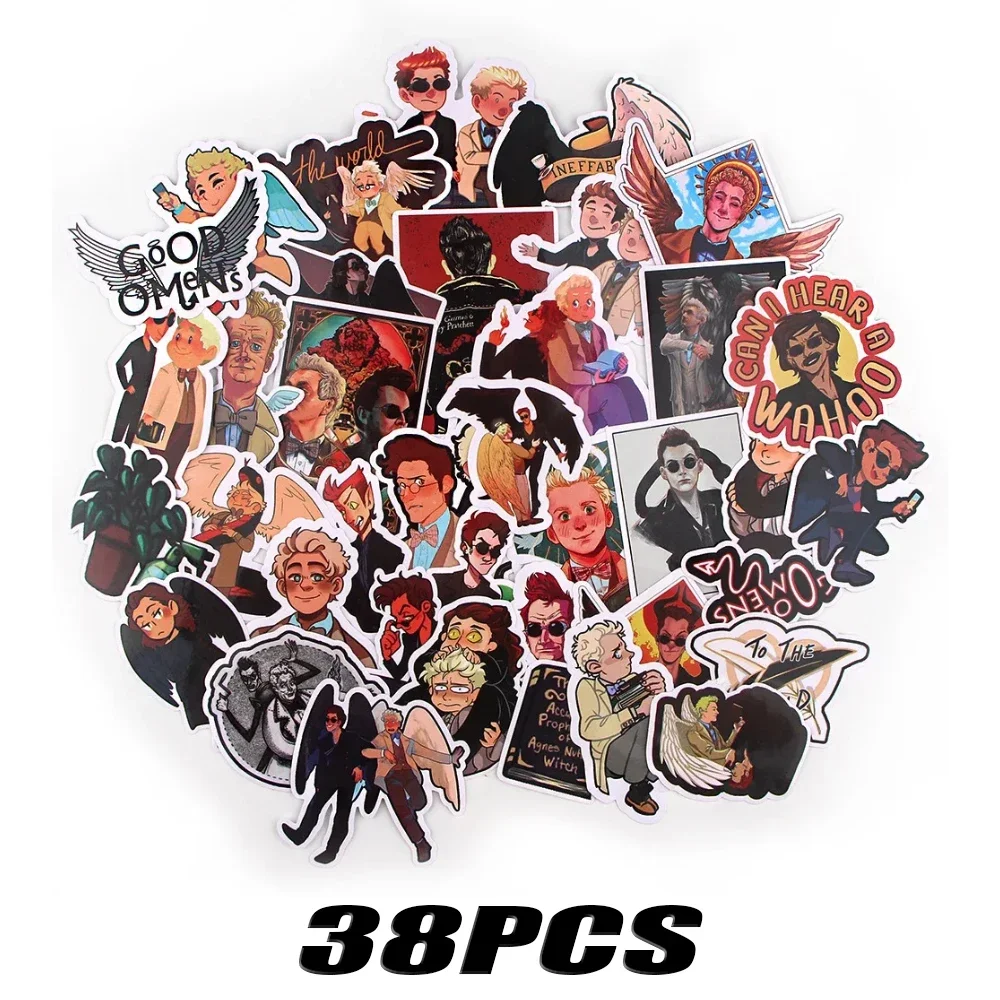 

ПВХ наклейки Good Omens 50 шт