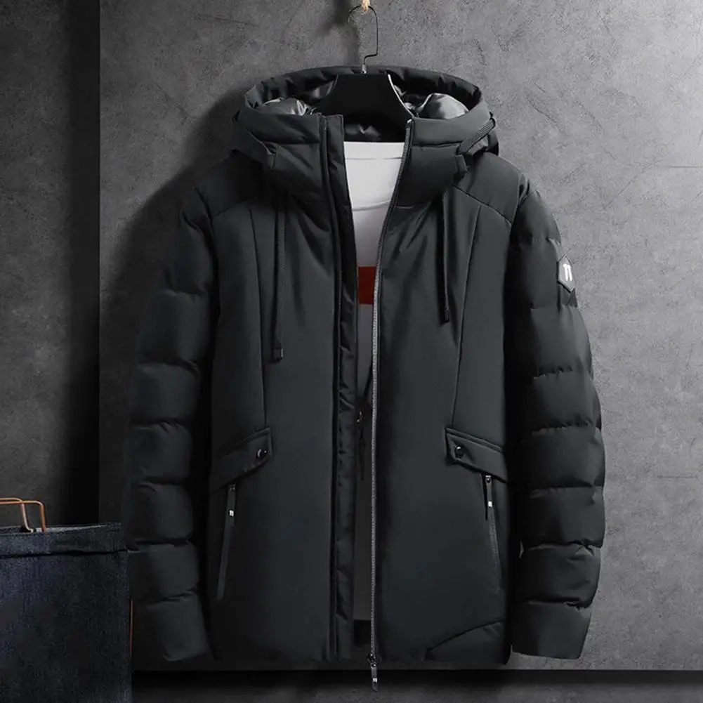 Мужская Утепленная куртка на хлопковом наполнителе с карманами