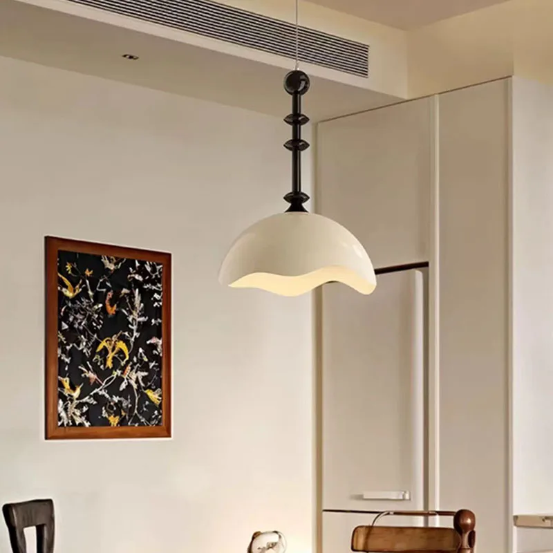 Белая металлическая люстра с абажуром 35/45 см E27 лампочка для столовой бара