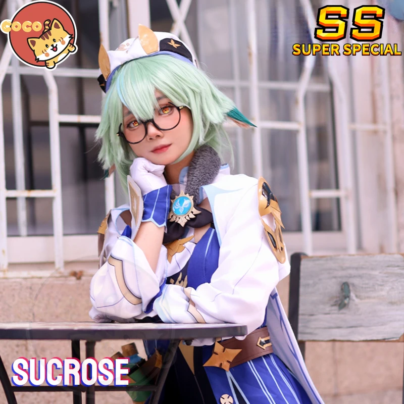 

CoCos-SS Game Genshin Impact Sucrose Cosplay Costume Genshin Impact Cosplay Harmless Sweetie Sucrose Costume and Cosplay Wig