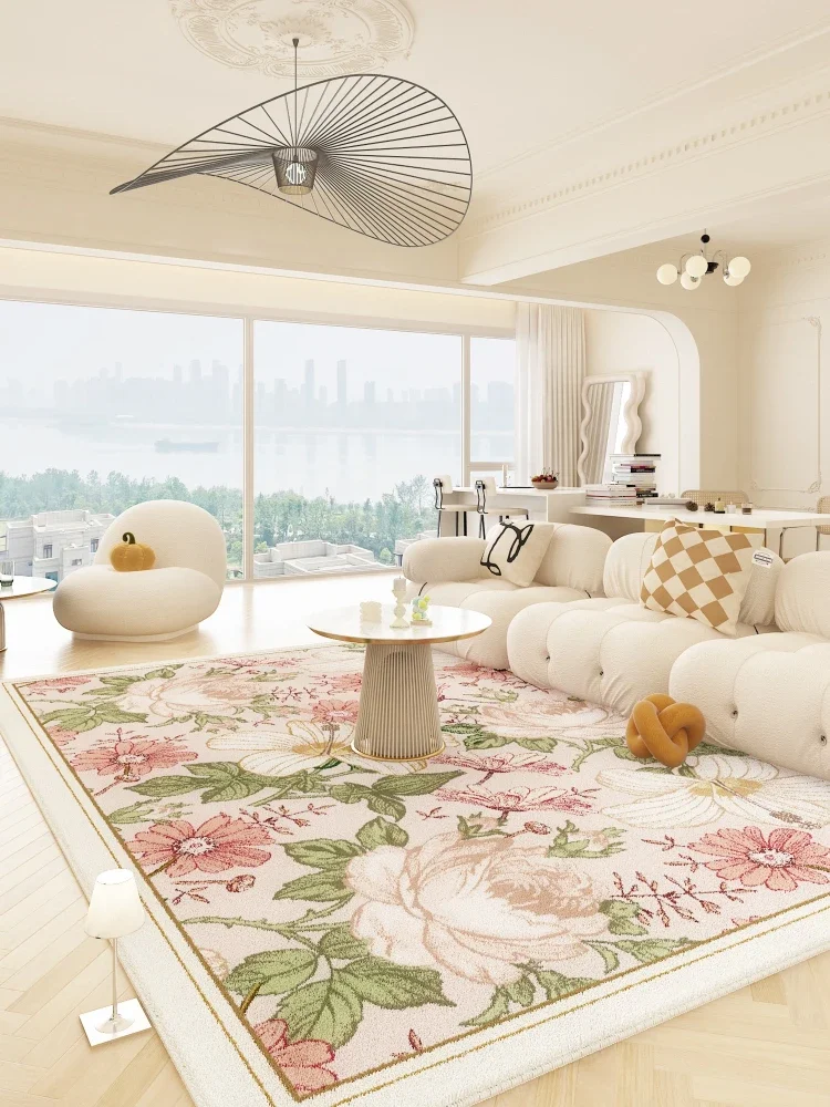 Художественный красивый цветочный Ковер удобные мягкие коврики для спальни