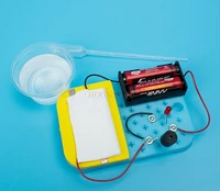rain alarm salt water conductive experimental equipment material package primary school children diy handmade technology small