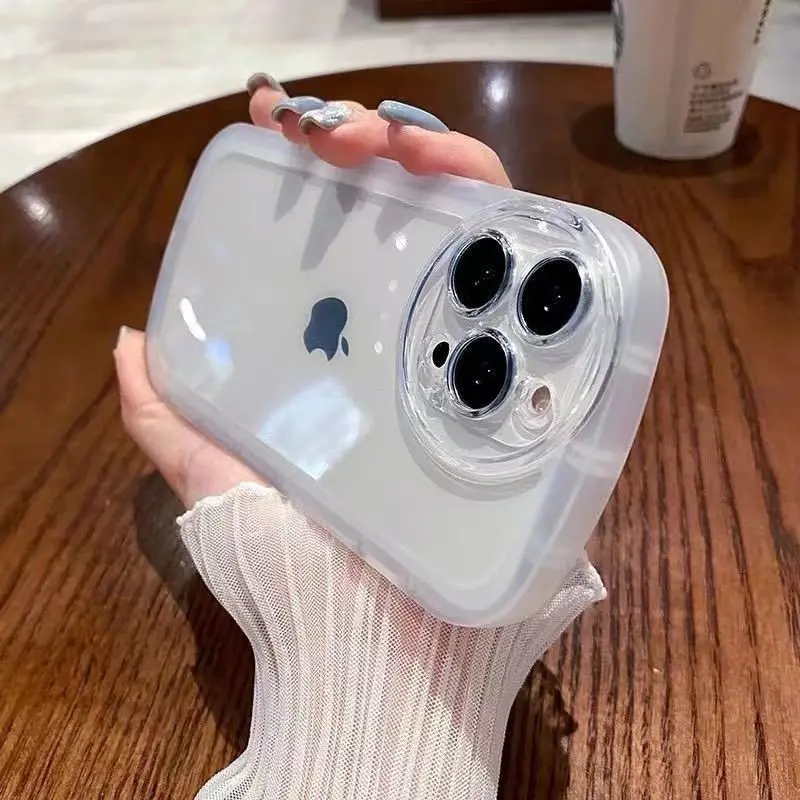 

Transparent Phone Case for iphone 14 13 12 11 Pro Max 7 8 Plus XR XS XXSMAX All-pack Anti-fall Soft Silicone Shockproof Cover