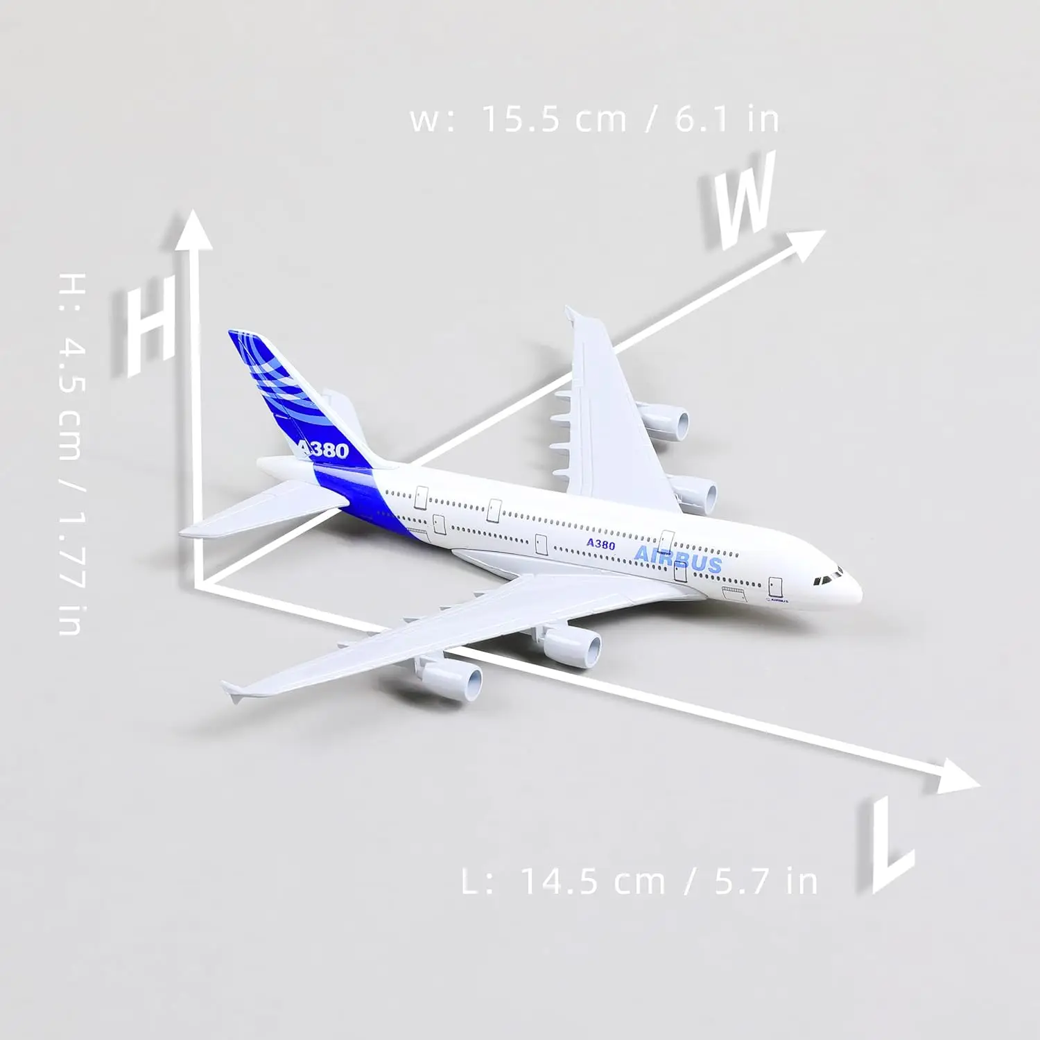 Современный стиль смола A380 прототип самолета масштаб 1:40020 металлическое литье