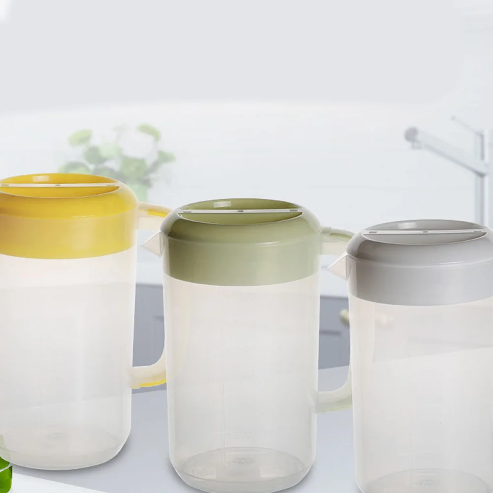 

2500 Ml Hot Cold Water Jug Espresso Pot Plastic Beverage Glass Bottles Lids Cold Water Bottle Plastic Mixing Pitcher