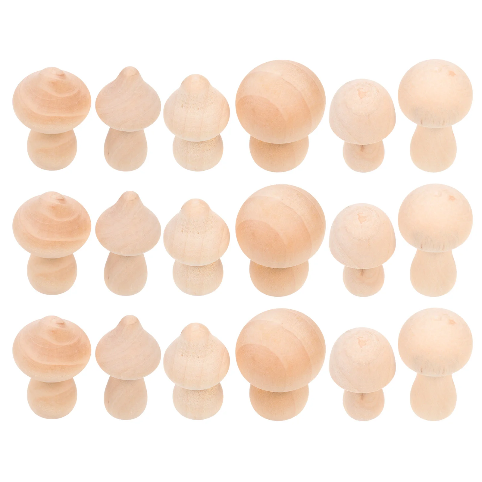 

Small Wooden Mushroom Home Desktop Adornments Graffiti DIY Painting Toys Models