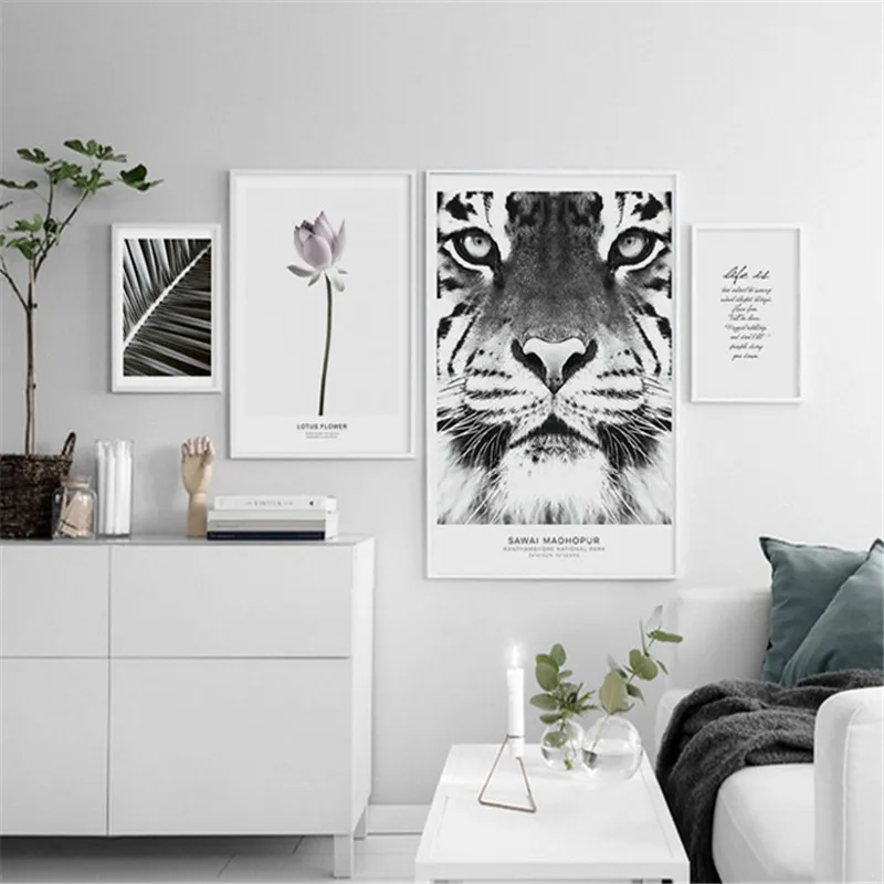 Настенное художественное полотно с синим морским цветком океаническим животным