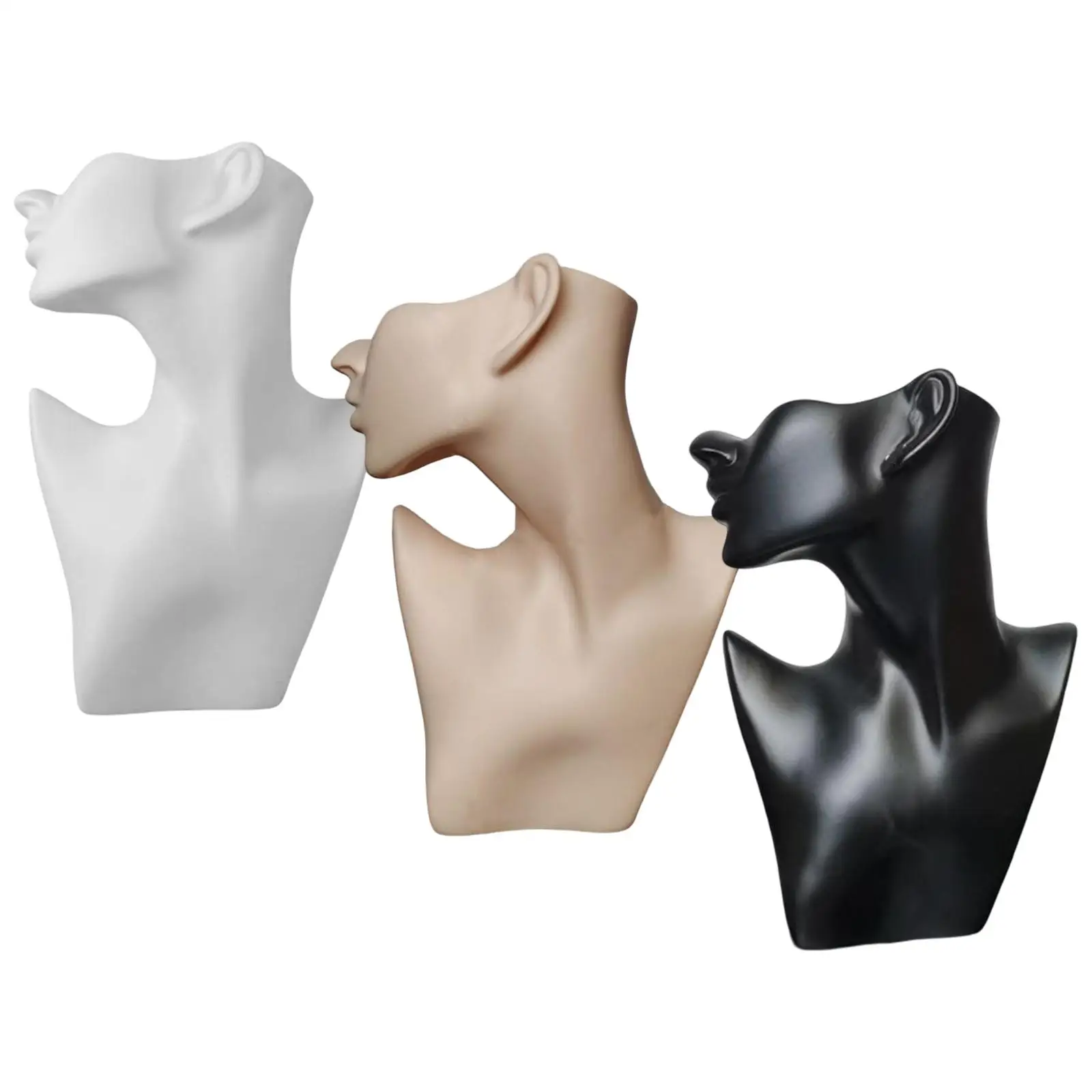 

Necklace Jewelry Display Female Model Head Jewelry Displays for Bracelets